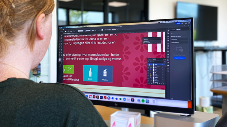 design på skærm